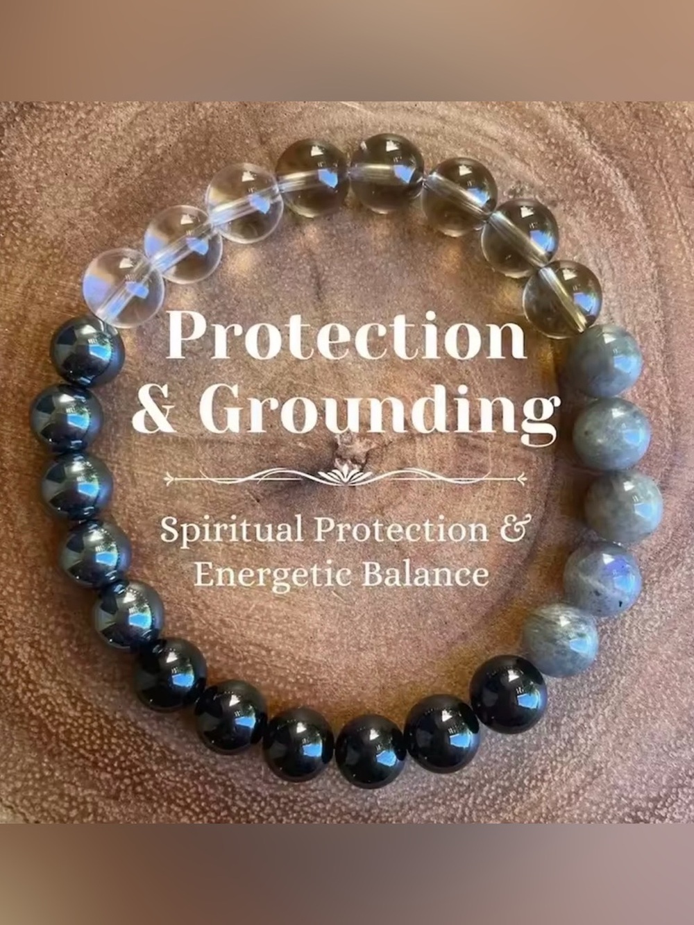 JD Gems jewelry protection grounding Beaded Bracelet natural stone 6/8/10mm